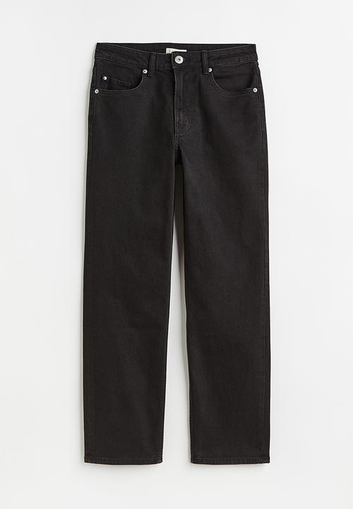 H&M - Slim regular ankle jeans - black