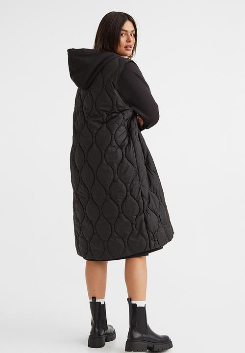 H&M - Long gilet - black