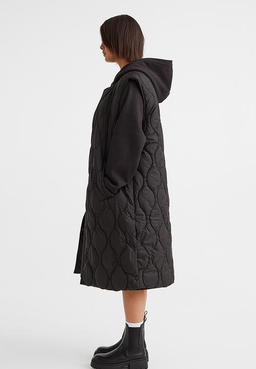 H&M - Long gilet - black