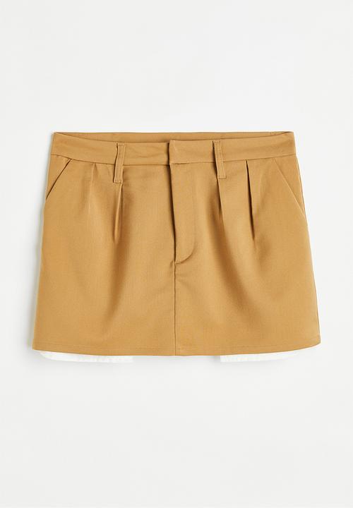 H&M - Mini skirt - beige
