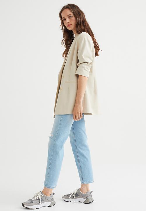 H&M - Slim regular ankle jeans - light denim blue