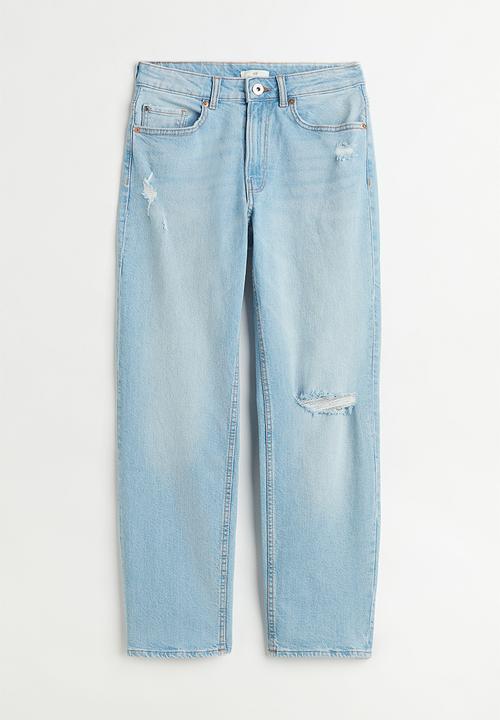 H&M - Slim regular ankle jeans - light denim blue