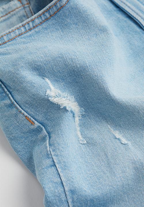 H&M - Slim regular ankle jeans - light denim blue