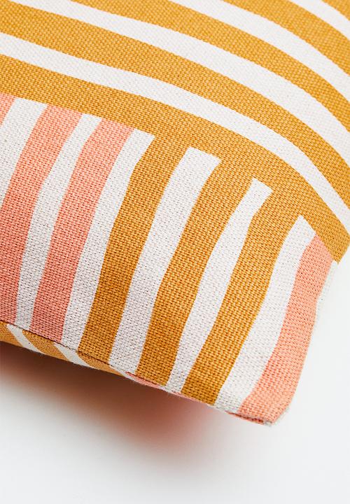 H&M - Patterned cushion cover - multi/pink/yellow
