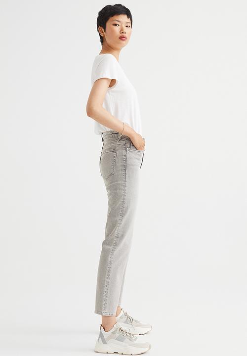 H&M - Slim regular ankle jeans - grey