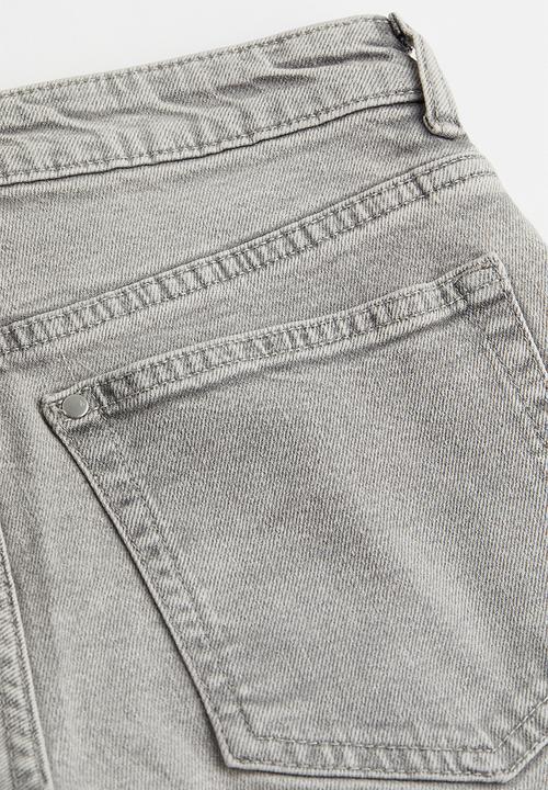 H&M - Slim regular ankle jeans - grey