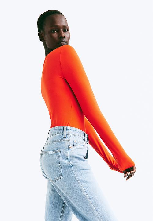 H&M - V-neck bodysuit - orange