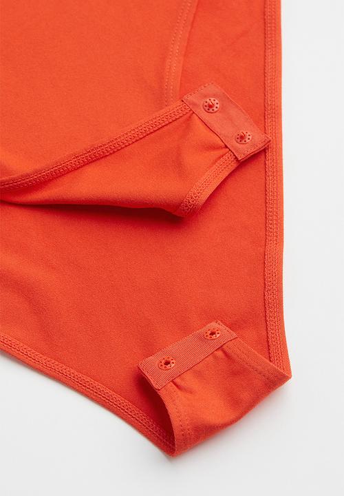 H&M - V-neck bodysuit - orange