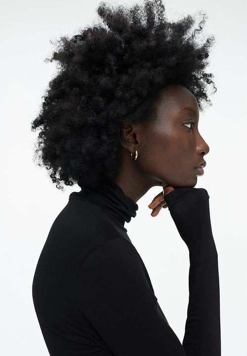 H&M - Polo-neck top - black I