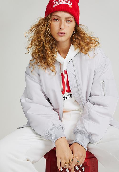H&M - Oversized bomber jacket - grey