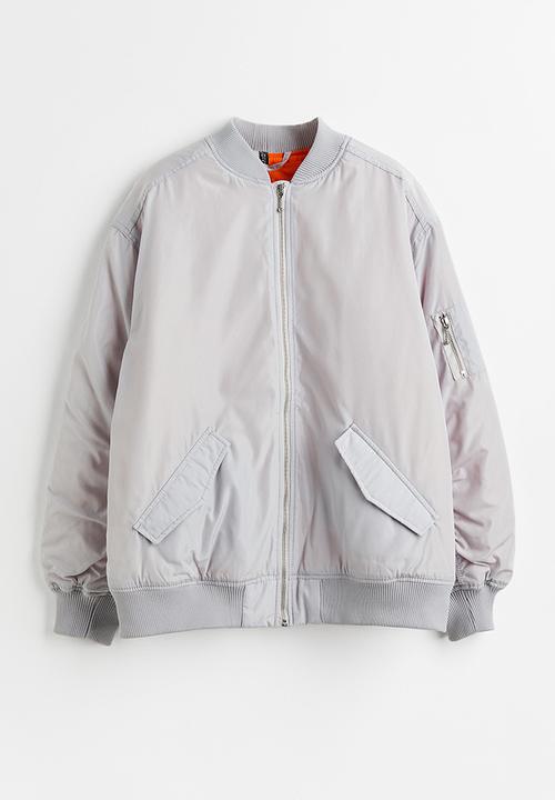 H&M - Oversized bomber jacket - grey