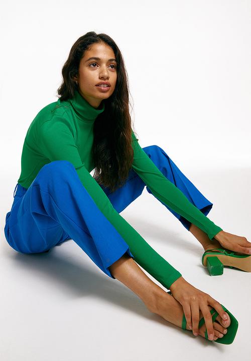 H&M - Polo-neck top - green