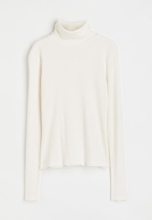 H&M - Polo-neck top - white