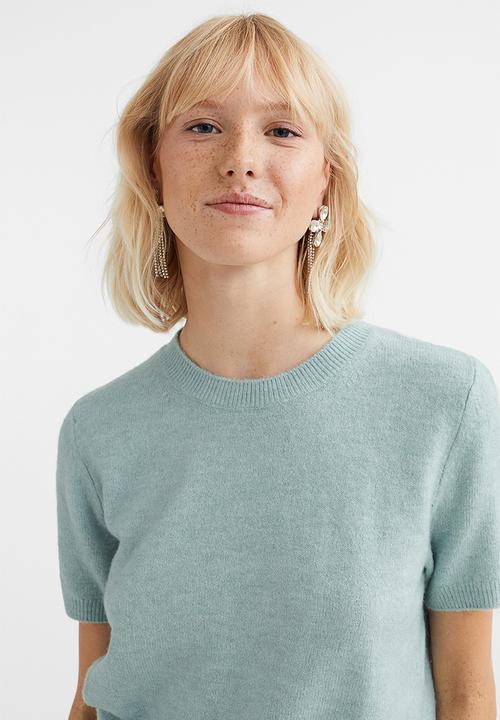 H&M - Jumper - light turquoise