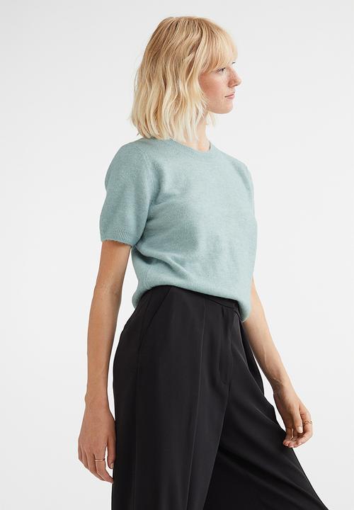 H&M - Jumper - light turquoise