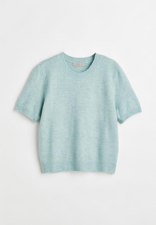 H&M - Jumper - light turquoise