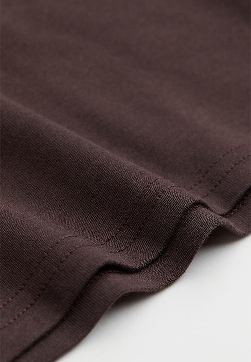 H&M - Halterneck v-neck top - brown