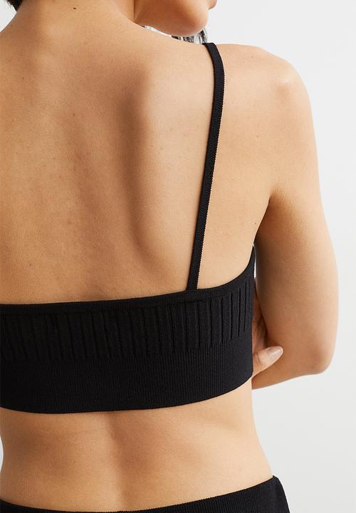 H&M - Viscose-blend crop top - black