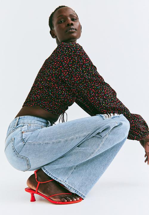 H&M - Wide low jeans - denim blue