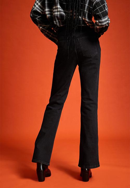 H&M - Flare high jeans - dark grey