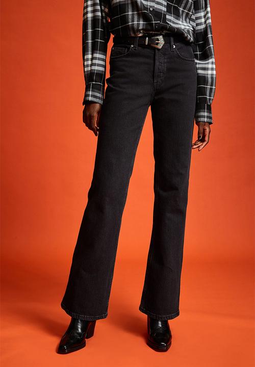 H&M - Flare high jeans - dark grey