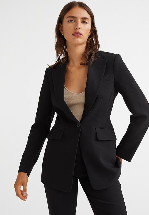 H&M - Fitted blazer - black