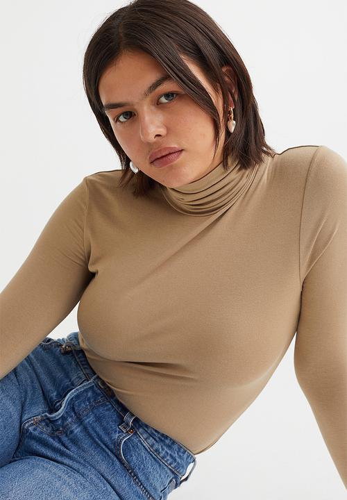 H&M - Polo-neck top - beige