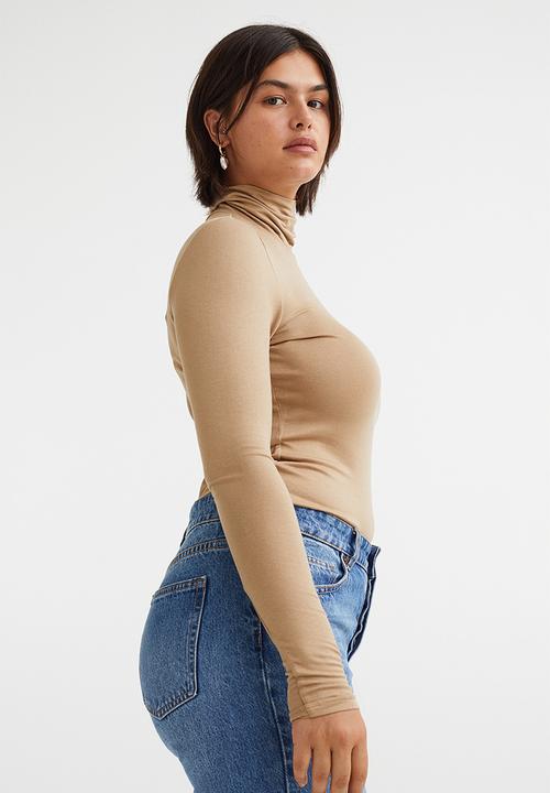 H&M - Polo-neck top - beige