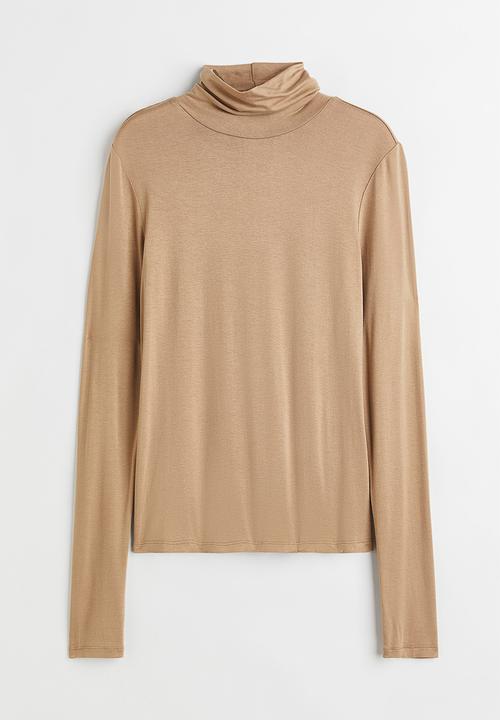 H&M - Polo-neck top - beige