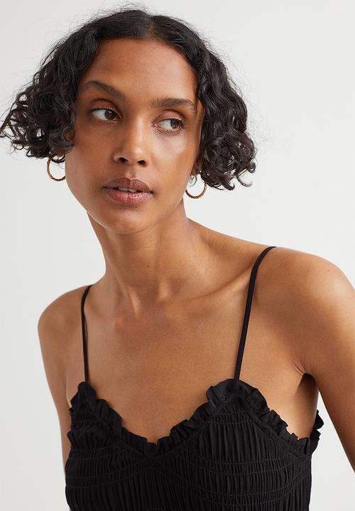 H&M - Smocked dress - black