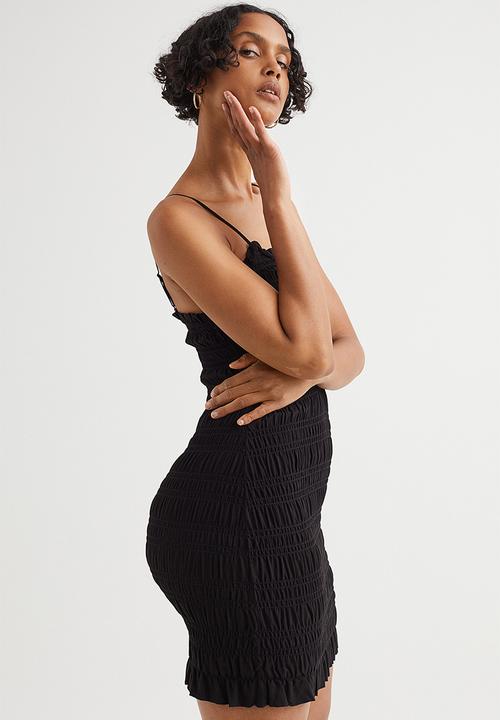 H&M - Smocked dress - black