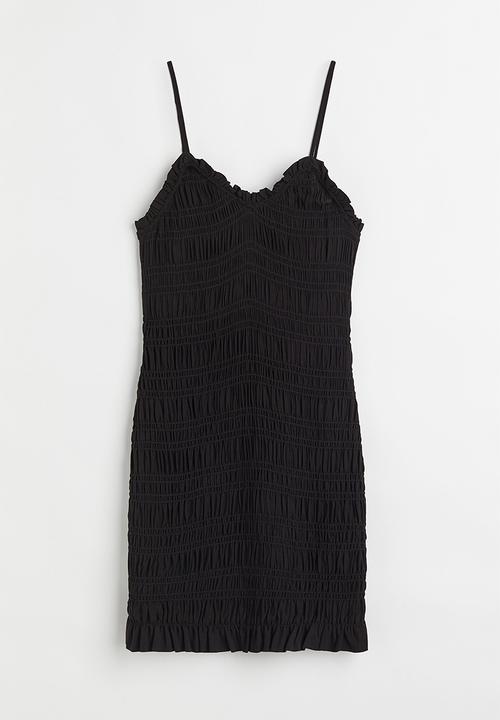 H&M - Smocked dress - black