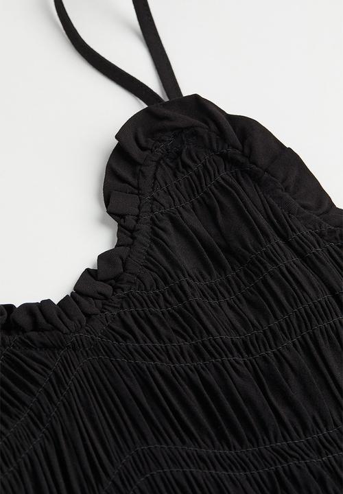 H&M - Smocked dress - black