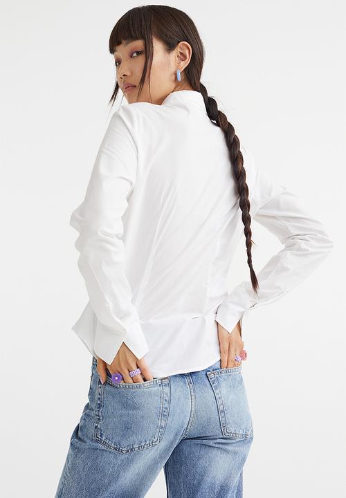 H&M - Cotton poplin shirt - white