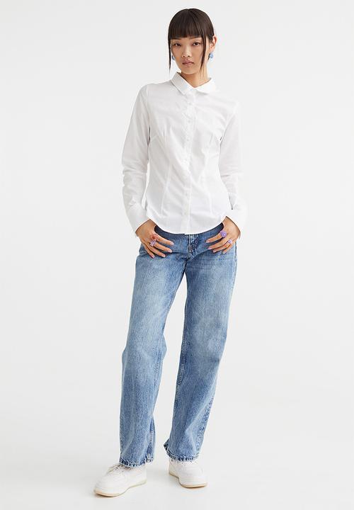 H&M - Cotton poplin shirt - white