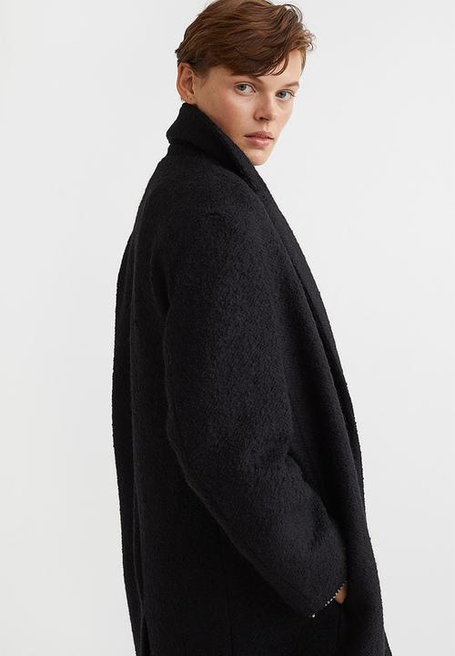 H&M - Oversized twill coat - black