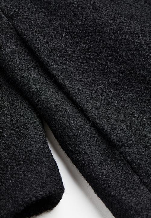 H&M - Oversized twill coat - black
