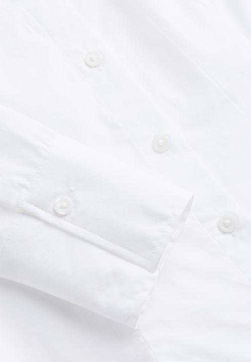 H&M - Cotton poplin shirt - white