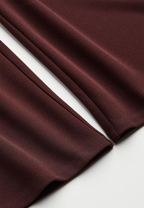 H&M - Flared leggings - burgundy