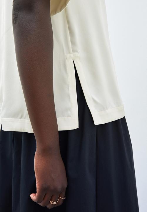 H&M - Satin blouse - white