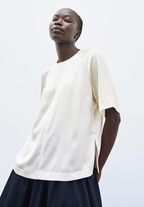 H&M - Satin blouse - white