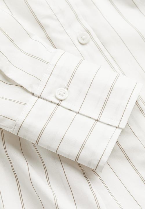 H&M - Cotton poplin shirt - multi,white