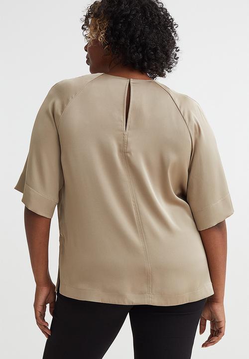 H&M - Satin blouse - beige