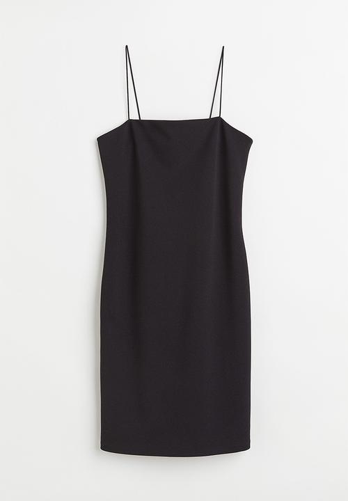 H&M - Short jersey dress - black