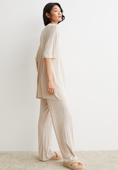 H&M - Ribbed jumper - light beige