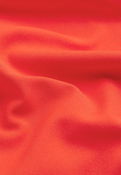 H&M - Short jersey dress - fire red