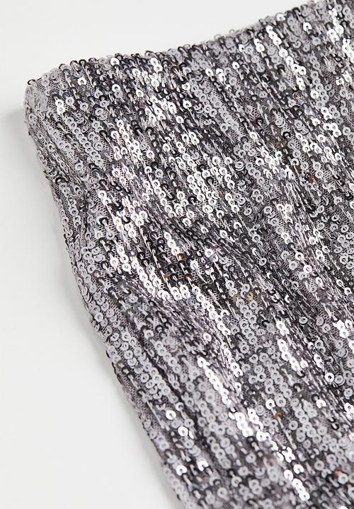 H&M - Sequined trousers - silver