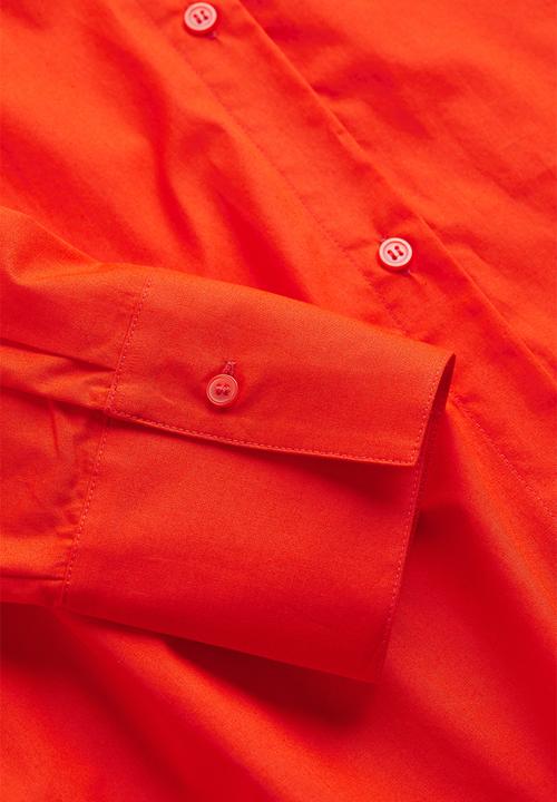 H&M - Oversized poplin shirt - orange