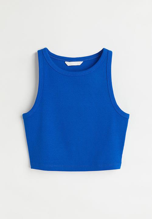 H&M - Cropped vest top - blue