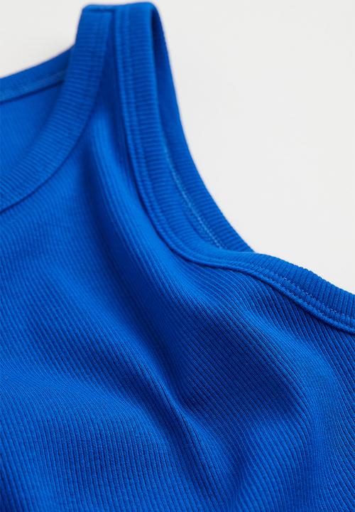 H&M - Cropped vest top - blue